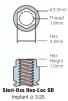 Steri-Oss Hex-Loc cylindrical Non-threaded (3.25) - 2