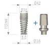 Ideal Titanium Implant (ITI) 2.43 - 1