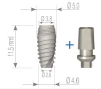 Ideal Titanium Implant (ITI) 2.43 - 2