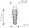 Perfect Modular Titanium Implant (PMI) 2.1 - 1