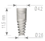 Unique Modular Titanium Implant (UMI) 2.43