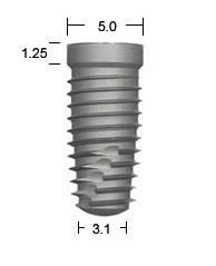 Full OSSEOTITE Tapered Certain (5.0)