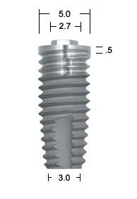 OSSEOTITE Parallel Walled (5.0)