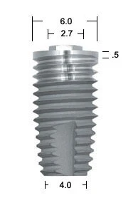 OSSEOTITE Parallel Walled (6.0)