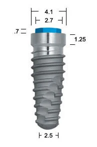 OSSEOTITE Tapered Natural Taper (4.1)