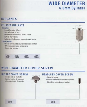 Cylinder Wide Diameter (6.0)
