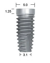 OSSEOTITE Certain Parallel Walled (5.0)