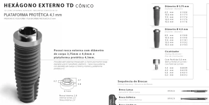 Hexagono Externo HE TD Conico RP (4.1)