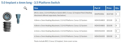 Conus 12 6mm Long (3.5)