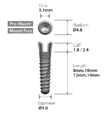 Atlas Internal Taper (4.8)