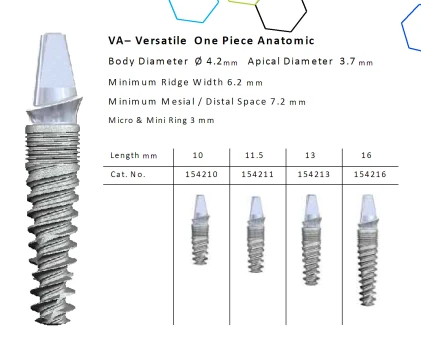 Versatile One Piece VOne Anatomic