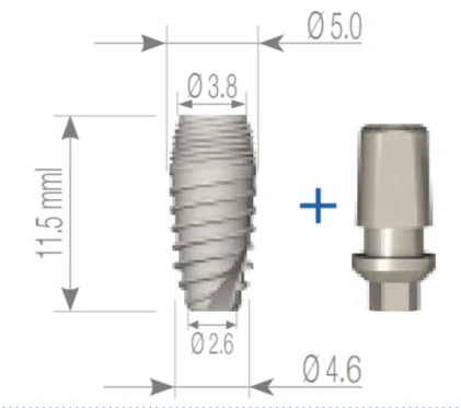 Ideal Titanium Implant (ITI) 2.43