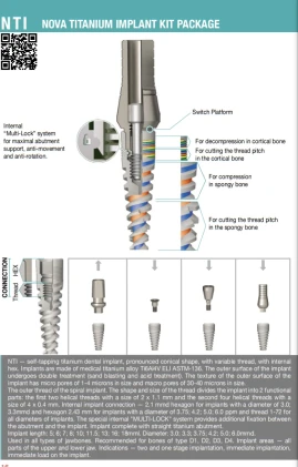 Nova Titanium Implant (NTI) 2.1
