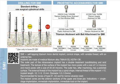 Solo Modular Titanium Implant (SMI)