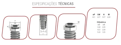 Hexagono Externo Conico Torque Interno (4.1)