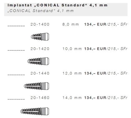 Conical Standard (3.3,4.1)