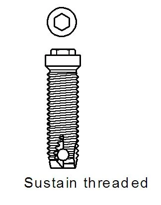 Sustain Threaded External Hex WD (5.0)