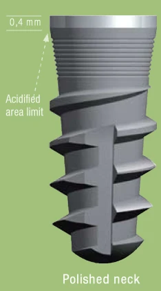 Tapered Implus Internal Hex Wide Thread Polished Neck (4.0)