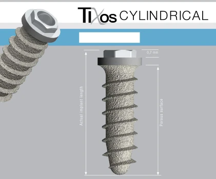 TiXos Cylindrical External Hex (4.1)