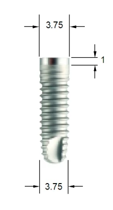 BioCom Internal hexagon-standard platform (3.75)