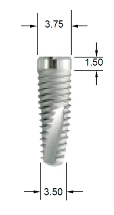 Lance Internal hexagon Standard Platform (3.75)
