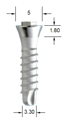 One stage External hexagon Wide Platform (5.0)