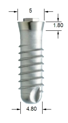 One stage External hexagon Wide Platform (5.0)