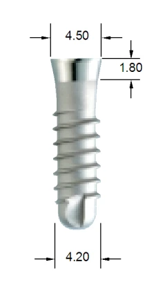 One stage internal hexagon (4.5)