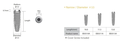 EB-II active Narrow (Branemark)