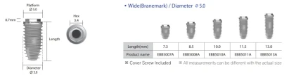 EB II Wide active (Branemark compatible)