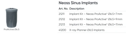 Neoss Sinus SP (4.0)