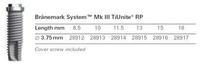 Branemark System MK III-regular platform (4.1)
