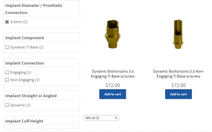 Components: BioHorizons Compatible 3.0mm