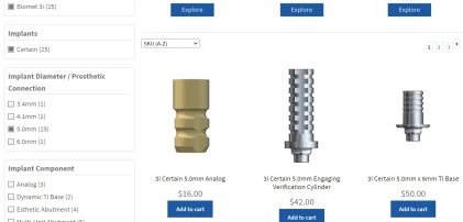Components: Biomet 3i Compatible Certain 5.0mm
