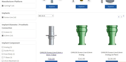 Components: Camlog Compatible Screw-Line 6.0mm