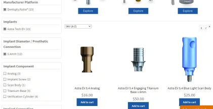 Components: Dentsply/Astra Compatible Astra Tech EV 5.4mm
