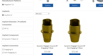 Components: MegaGen Compatible AnyOne Internal