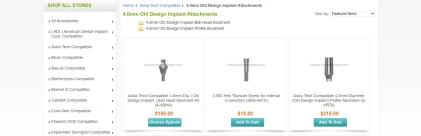 Components: Astra Tech Compatible 4.0mm Diameter (Old Design Implant)