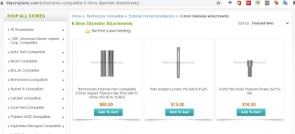 Components: BioHorizons Compatible External Connection(Maestro) 6.0mm
