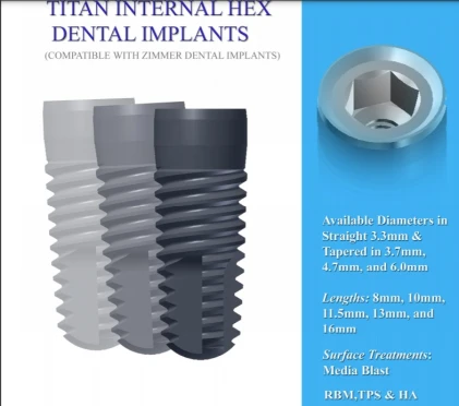 Titan Internal Hex Tapered 3.7mm (3.5)