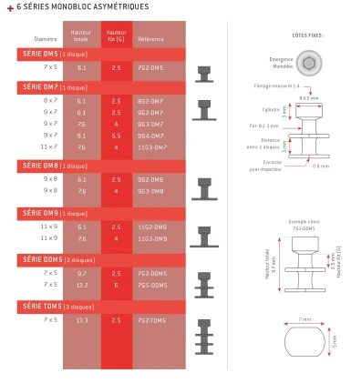 Diskimplant Monobloc Asymetrical